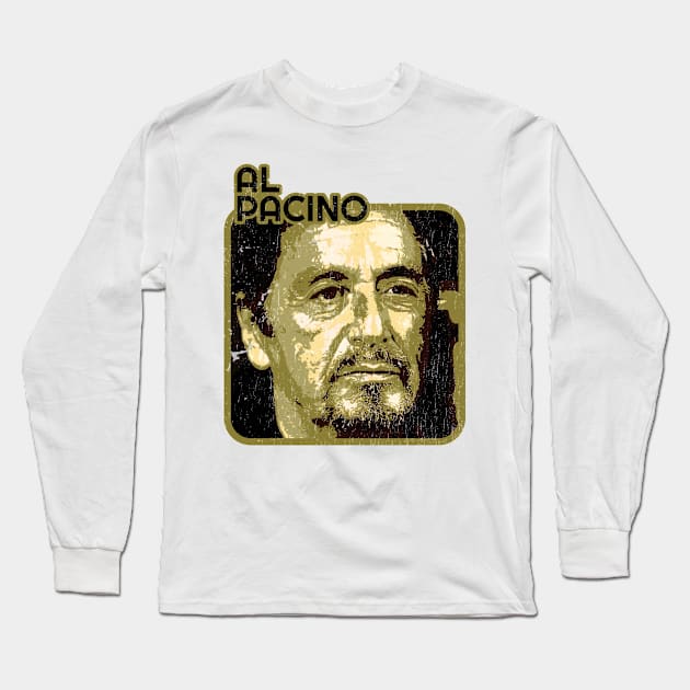 al pacino vintage grunge Long Sleeve T-Shirt by podni cheear